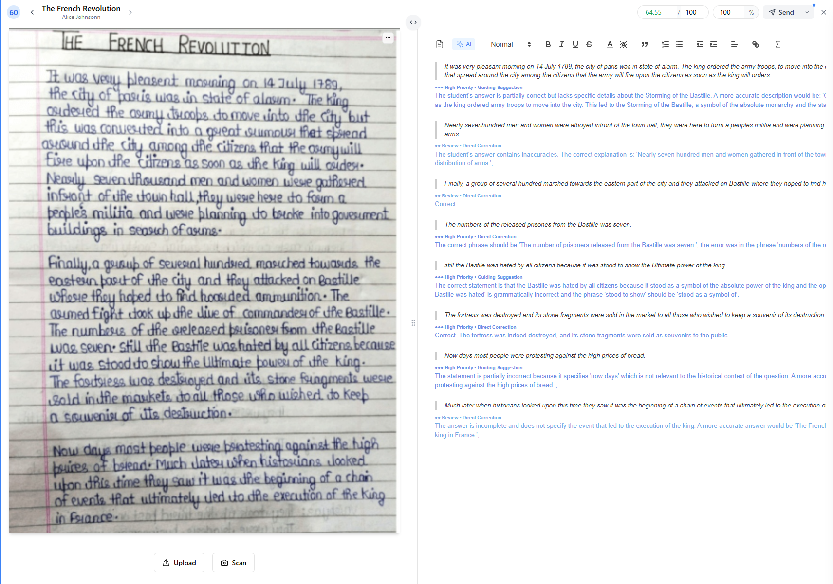 Document Review Interface